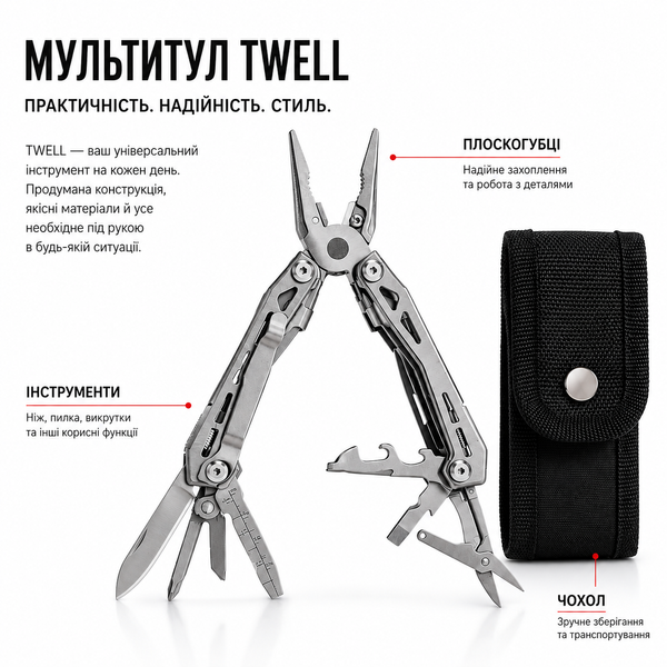 Мультитул TIWELL SCOUT 2043 000060667 фото