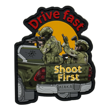 ПВХ патч гумовий "DRIVE FAST" 000057461 фото