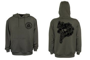 Худі Онікс тринитка хакі з принтом Black series № 19 2х сторонній принт шовкографія р. M 000048824 фото