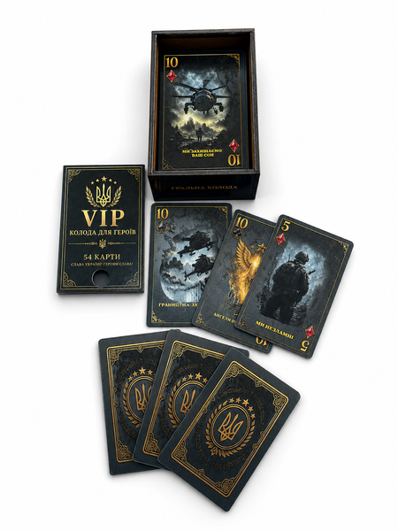 Пластиковые игральные карты "VIP-колода для героев" 0,5 мм, 54 шт, 9&times;7 см 000060544 фото