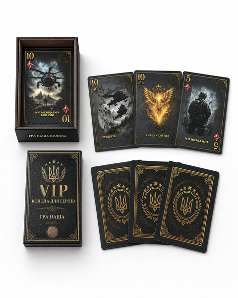 Пластиковые игральные карты "VIP-колода для героев" 0,5 мм, 54 шт, 9&times;7 см 000060544 фото