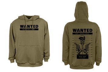 Худі Онікс тринитка койот з принтом Wanted 2х сторонній принт шовкографія р. 3XL 000049260 фото