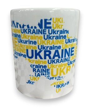 Чашка ТМ 4Profi біла сублім. Мапа Ukraine жовто блакитна 330 мл 000024324 фото