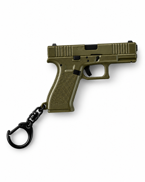Брелок пістолет Plastic Glock 18 6.5cm Olive 000061457 фото