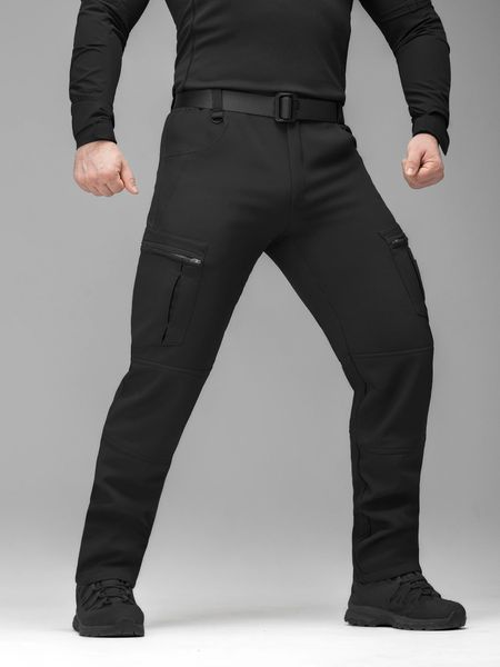 Брюки карго тактичні Softshell BEZET Ешелон чорний р. L 000036340 фото