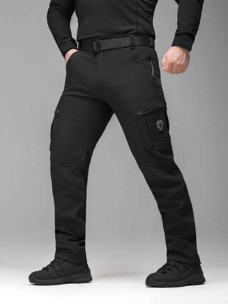 Брюки карго тактичні Softshell BEZET Ешелон чорний р. L 000036340 фото