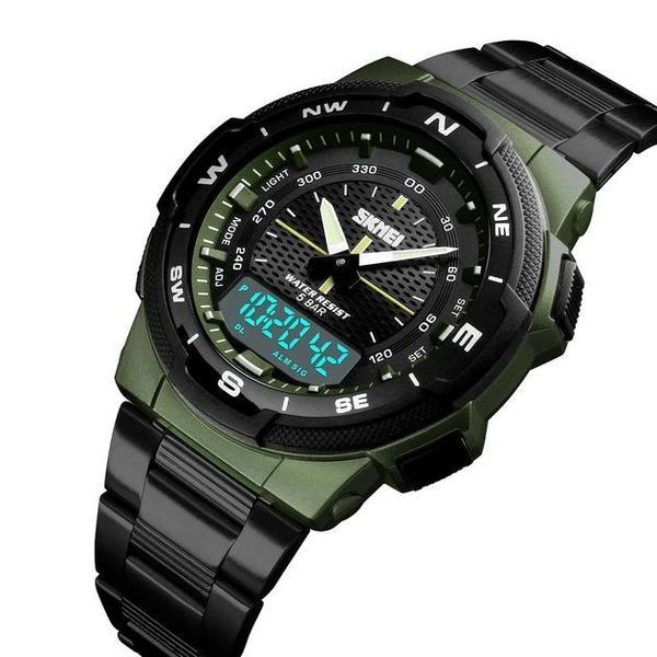 Часы военные Skmei 1370AG Army Green 000053616 фото