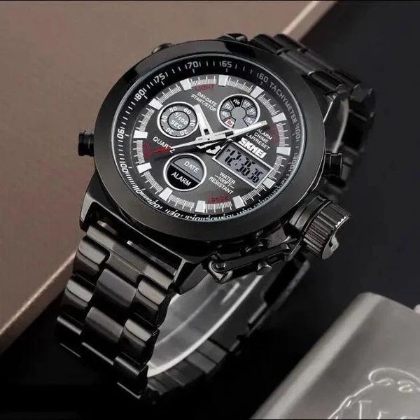 Часы военные Skmei 1515BK BLACK 000053617 фото