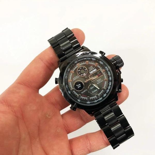 Часы военные Skmei 1515BK BLACK 000053617 фото