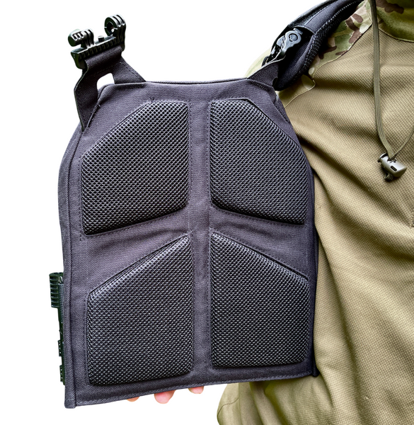 Плитоноска StrykeR (Plate Carrier) із швидким скиданням (камербанд скелет) AEGIS Чорна GEN 3 000046636 фото