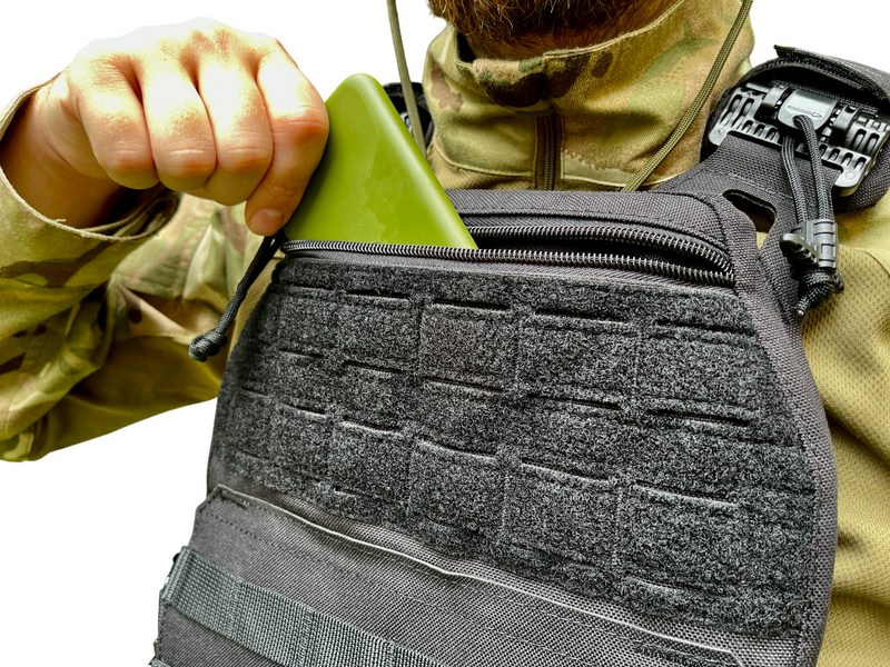 Плитоноска StrykeR (Plate Carrier) із швидким скиданням (камербанд скелет) AEGIS Чорна GEN 3 000046636 фото