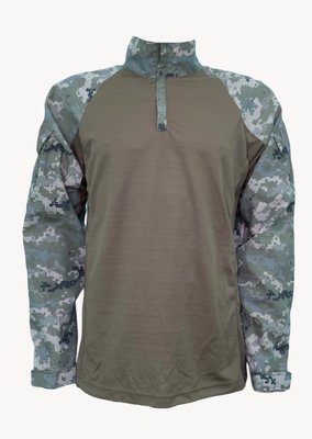 Рубашка УБАКС с длинным рукавом с налокотниками рипстоп-кулир пиксель-хаки р. 2XL (52) 000025523 фото