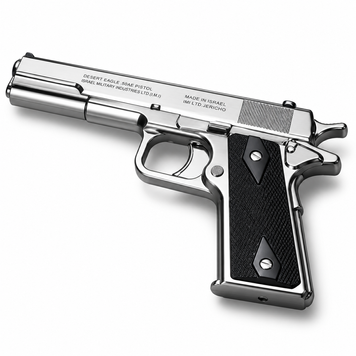 Запальничка пістолет з подвійним полум'ям вітрозахисна 1911 Black 000057798 фото