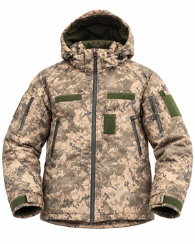 Куртка военная с утеплителем (SH) Softshell ТТХ Пиксель р. 2XL 000062494 фото