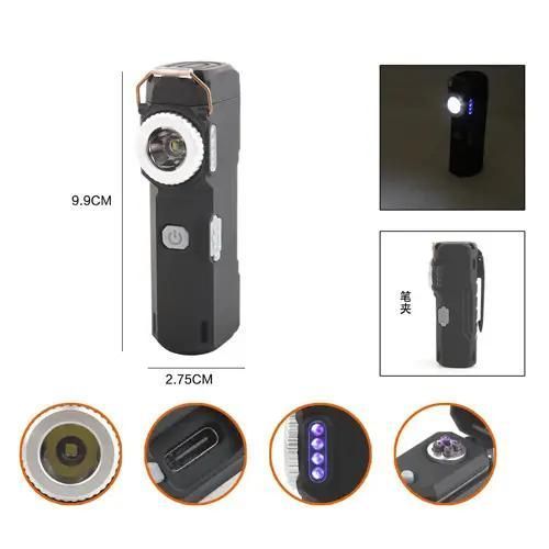 Фонарь MULTIFUNCTIONAL D51-SMD green, Li-Ion аккумулятора, индикация заряда, зажигалка, ЗУ Type-C 000041714 фото
