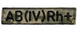 Шеврон плашка Tactic4Profi вишивка Група крові AB (IV) Rh+ піксель зелений (13*2.5) 000008967 фото