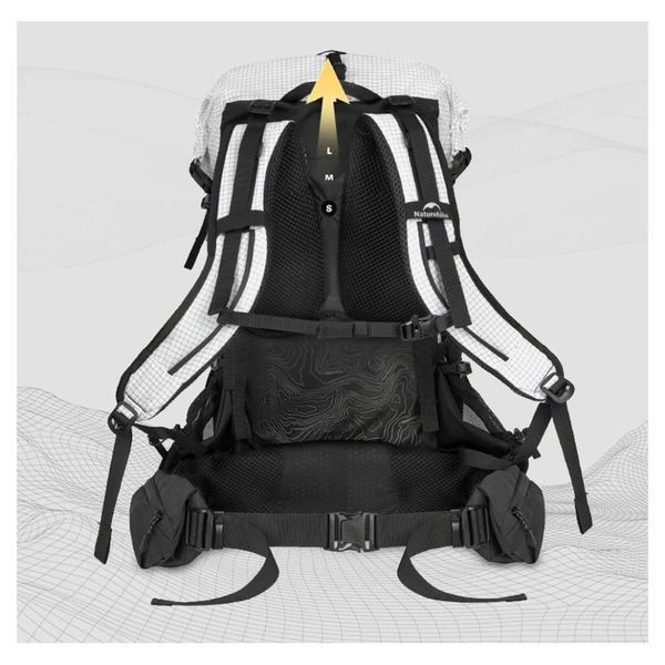 Рюкзак туристичний Naturehike Helium CNK2450XB016, 40 л, чорний, L 000050274 фото