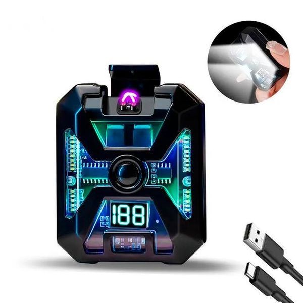 Ліхтар MULTIFUNCTIONAL D69, Li-Ion акумулятор, індикація заряду, запальничка, ЗП Type-C, Box 000041719 фото