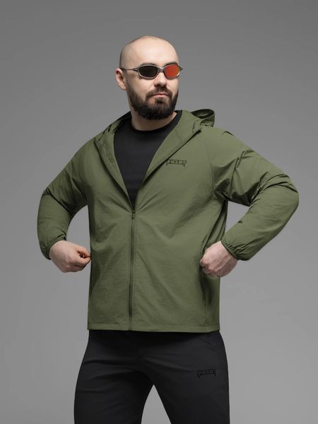 Куртка вітрівка BEZET Solguard UV 100 хакi р. M 000053337 фото