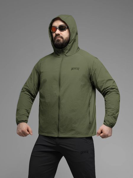 Куртка вітрівка BEZET Solguard UV 100 хакi р. M 000053337 фото