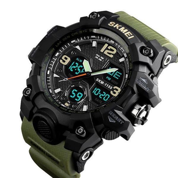 Годинники наручні 1155BAG SKMEI, ARMY GREEN 000057089 фото