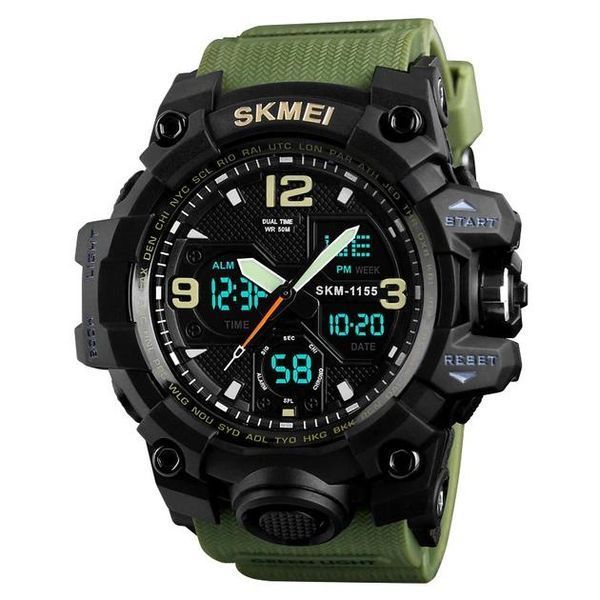 Годинники наручні 1155BAG SKMEI, ARMY GREEN 000057089 фото