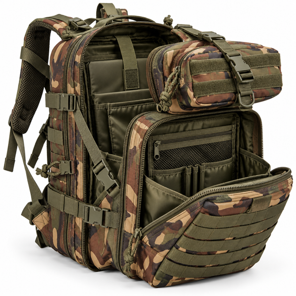 Рюкзак тактический штурмовой полиэстер ПВХ Мультикам Woodland Camo BK-2265 000055805 фото