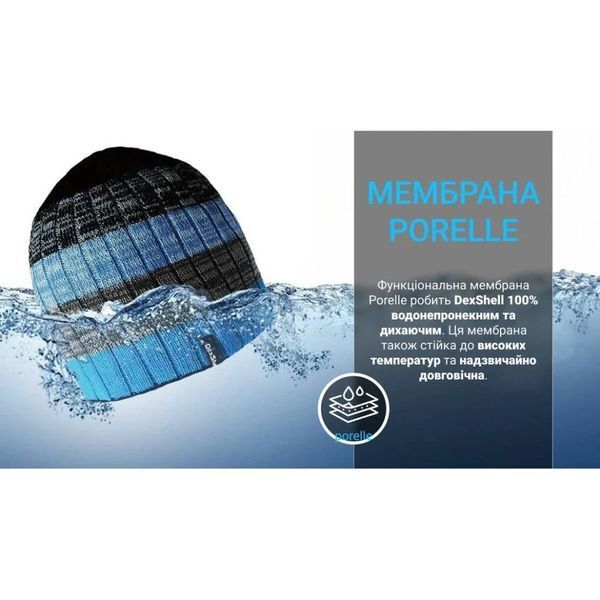 Шапка водонепроникна Dexshell Beanie Gradient (56-58cm) блакитний 000050896 фото