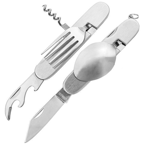 Універсальний столовий прилад Mil-Tec 5 в 1 Pocket Knife Set 000046280 фото