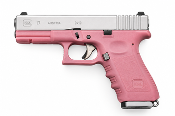 Брелок пістолет Glock G17 70 mm with Bullets Pink 000057781 фото