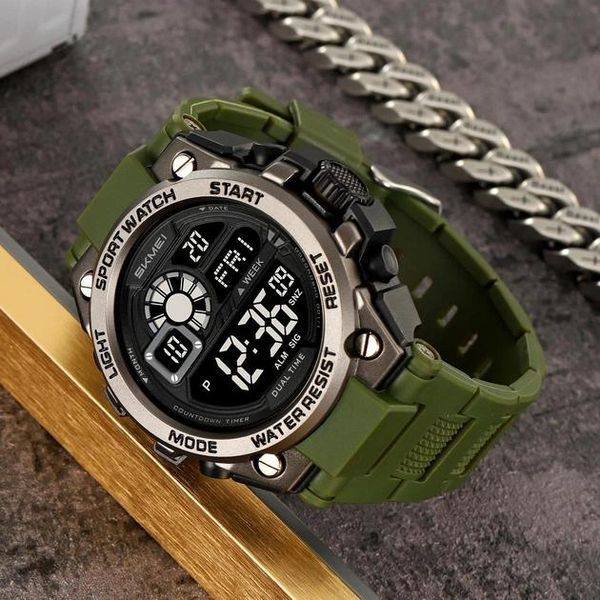 Годинники наручні 2318AG SKMEI, ARMY GREEN 000057059 фото
