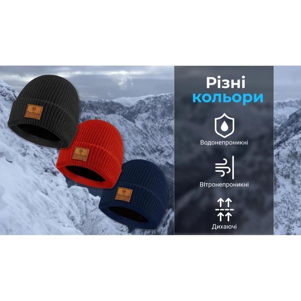 Шапка водонепроникна Dexshell Watch Beanie, червона 000050898 фото