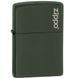 Запальничка Zippo Green Matte with Logo, 221ZL 000055344 фото 1