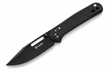 Нож складной туристический Ganzo G768PT (8.8 см) D2/G10 черный, черный клинок 000061829 фото