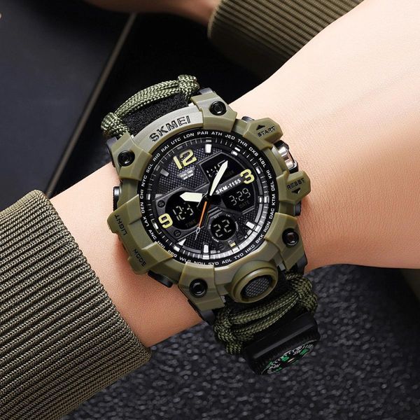 Часы военные Skmei 1155BNAG Army Green 000051385 фото