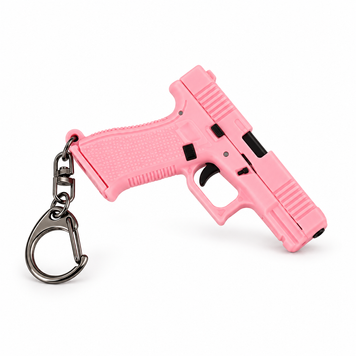 Брелок пістолет Plastic Glock 18 6.5cm Pink 000057791 фото