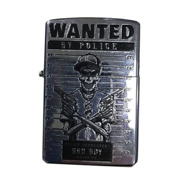 Зажигалка бензиновая с наклейкой Wanted Bad Boy 000029593 фото