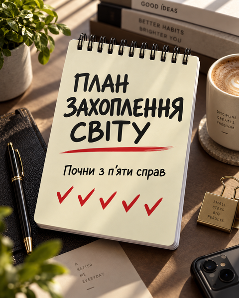 Блокнот TM 4Profi "План захоплення світу" А6 000059440 фото