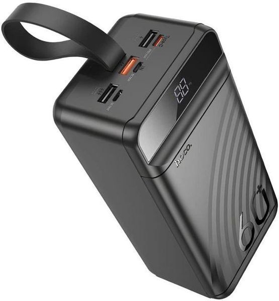 Power Bank Hoco J123C 60.000m PD20W+QC3.0 22.5W ліхтар чорний 000037647 фото