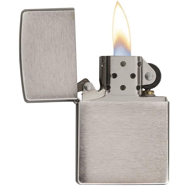 Запальничка Zippo Brush Fnish Chrome, 200 000045892 фото