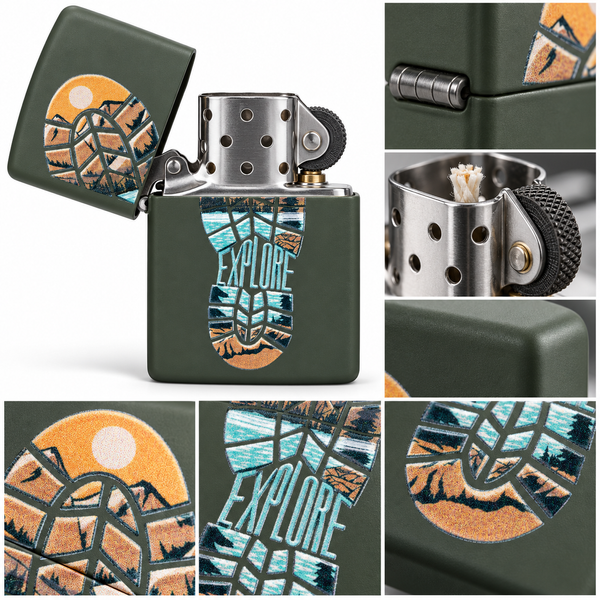Зажигалка ZIPPO 221 Explore Design 000062107 фото