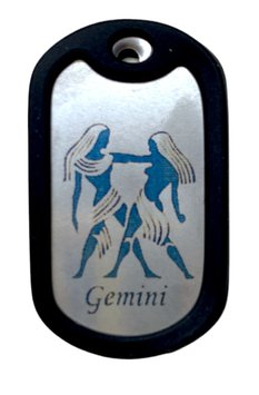 Жетон+цепочка+бампер знак зодиака Gemini (Близнецы) 000023956 фото